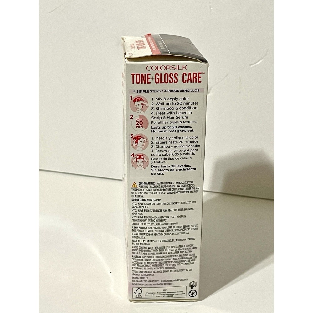 Revlon Colorsilk Tone Gloss Care Demi Permanent Hair Color #6 Light Brown Sealed - Picture 2 of 3